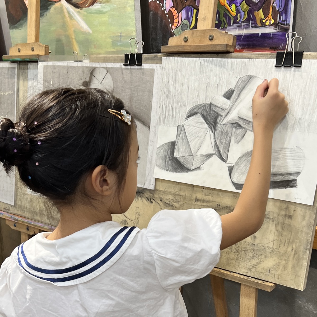 Sophie at art class 1